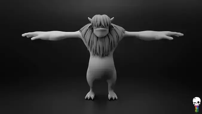 Cartoon Monster BaseMesh