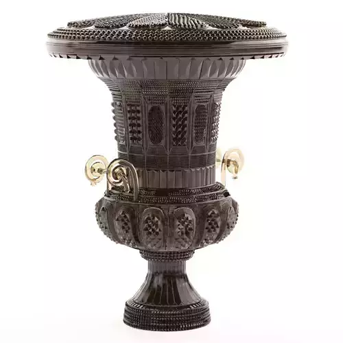 Decorative vase fully modeled and not made by mapping