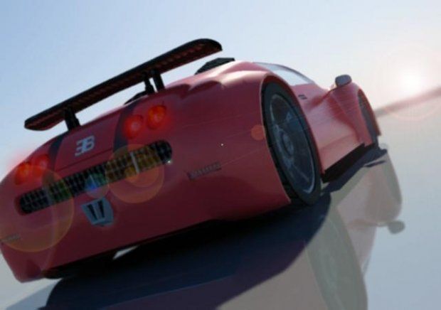 Bugatti Veyron 3d model Low-poly 3D model_2