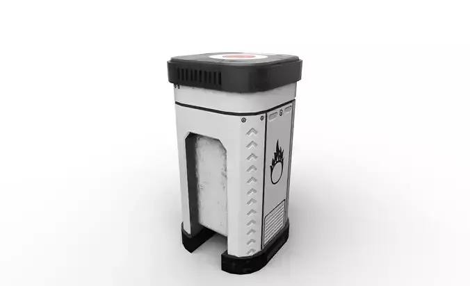 SciFi Container PBR Low-poly 3d model