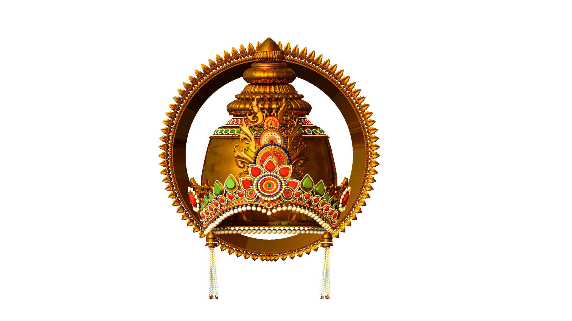 king helmet 3D model_2