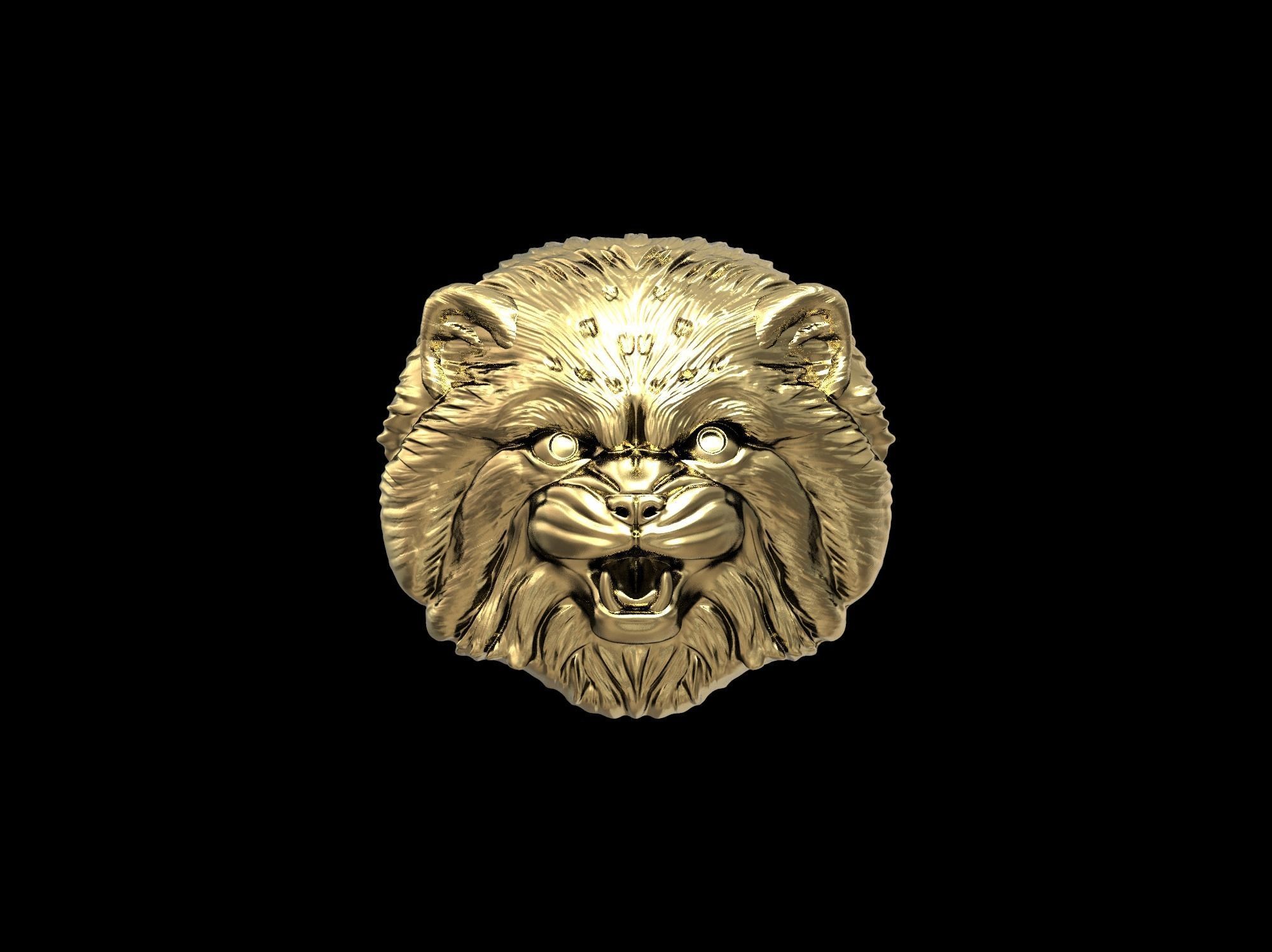 Cat Pallass manul 3D print model 3D print model_58