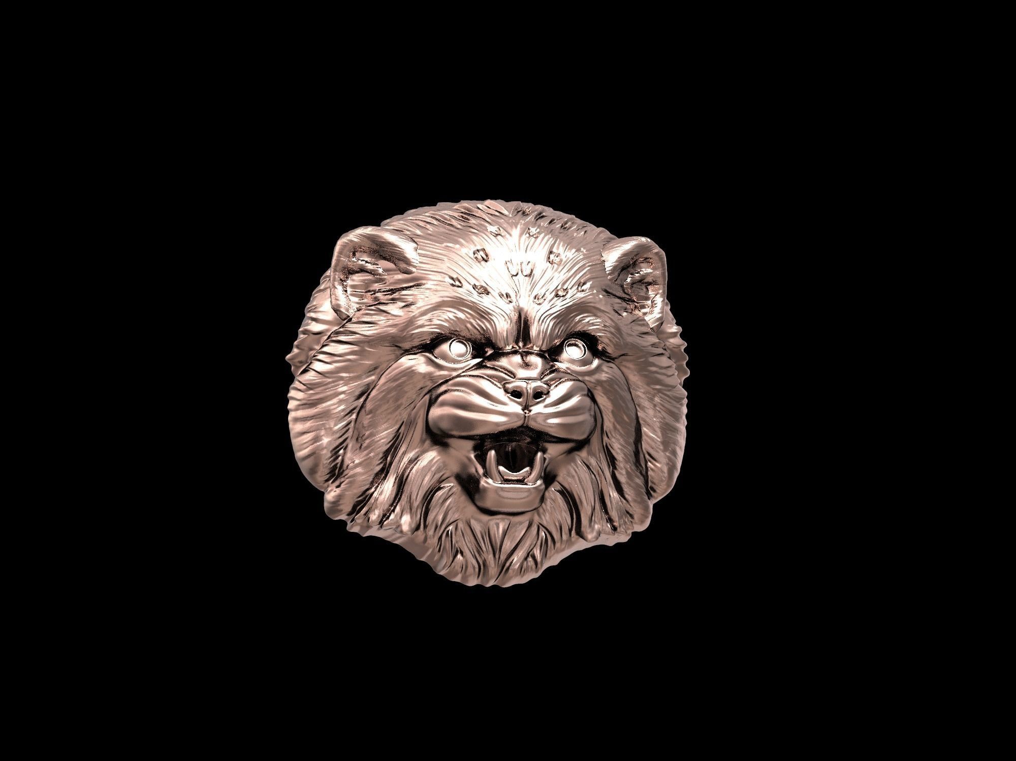 Cat Pallass manul 3D print model 3D print model_50