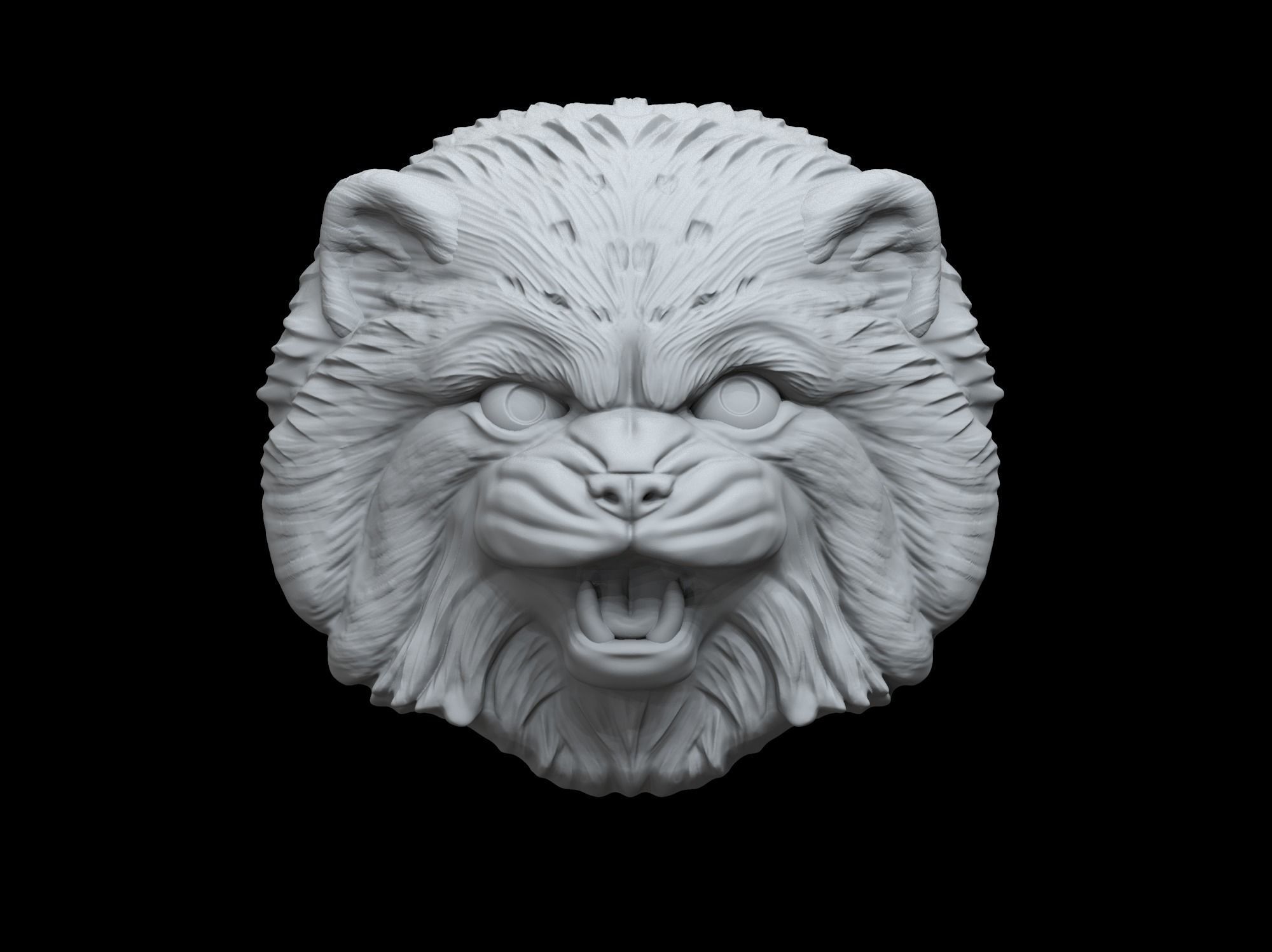 Cat Pallass manul 3D print model 3D print model_6