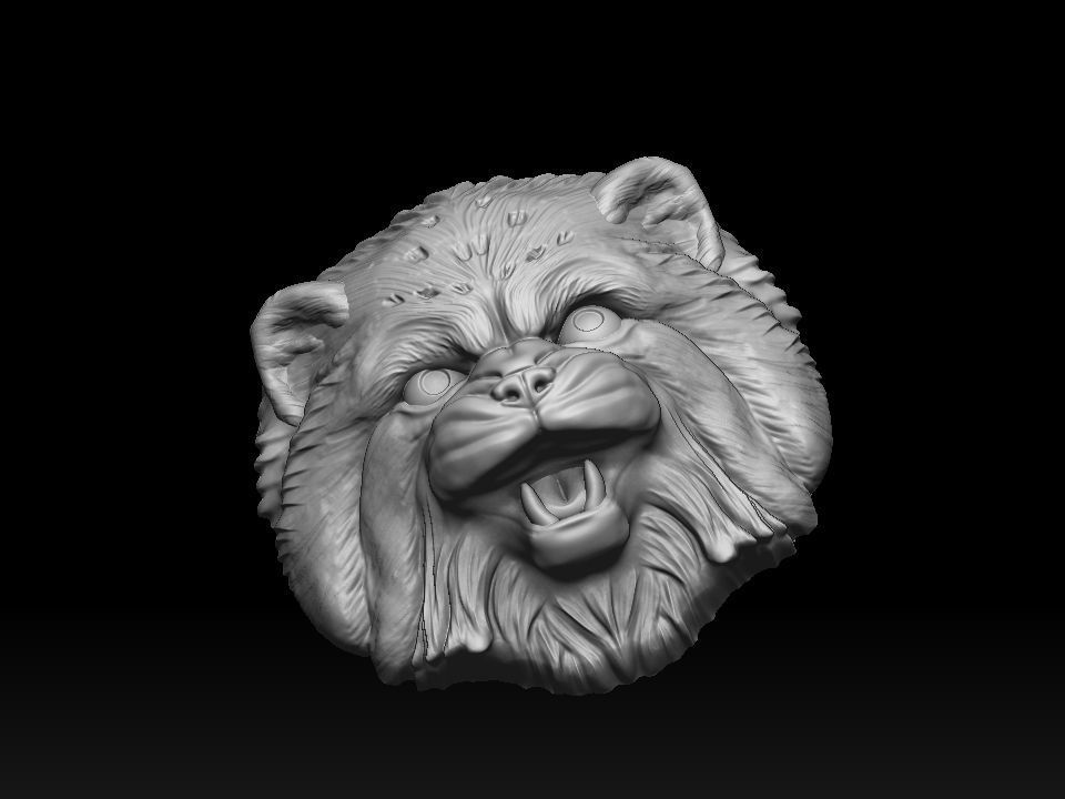 Cat Pallass manul 3D print model 3D print model_30