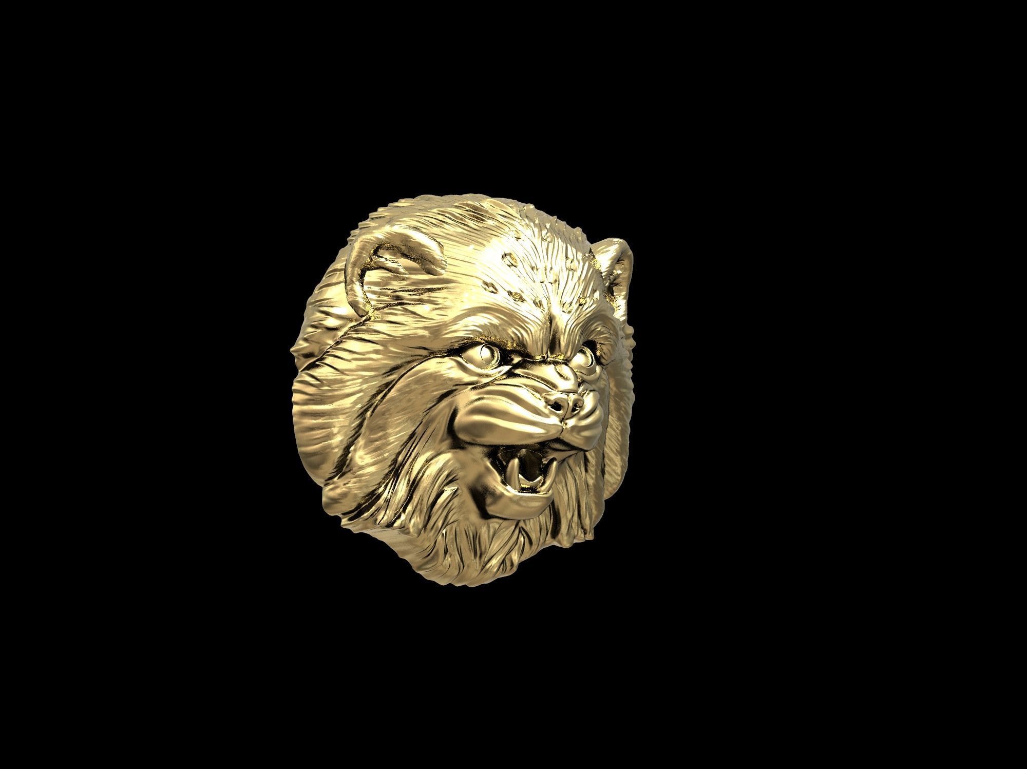 Cat Pallass manul 3D print model 3D print model_49