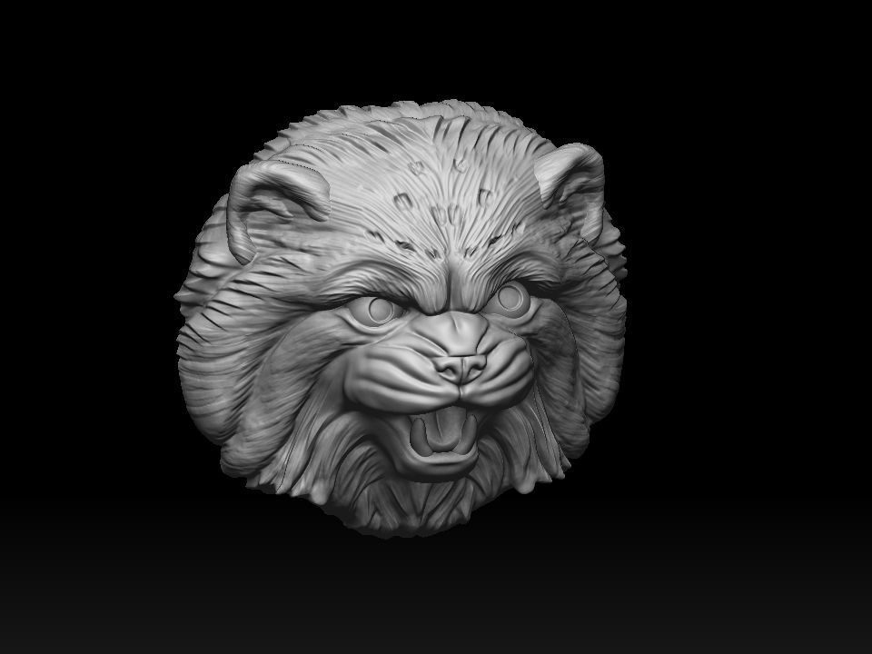Cat Pallass manul 3D print model 3D print model_29