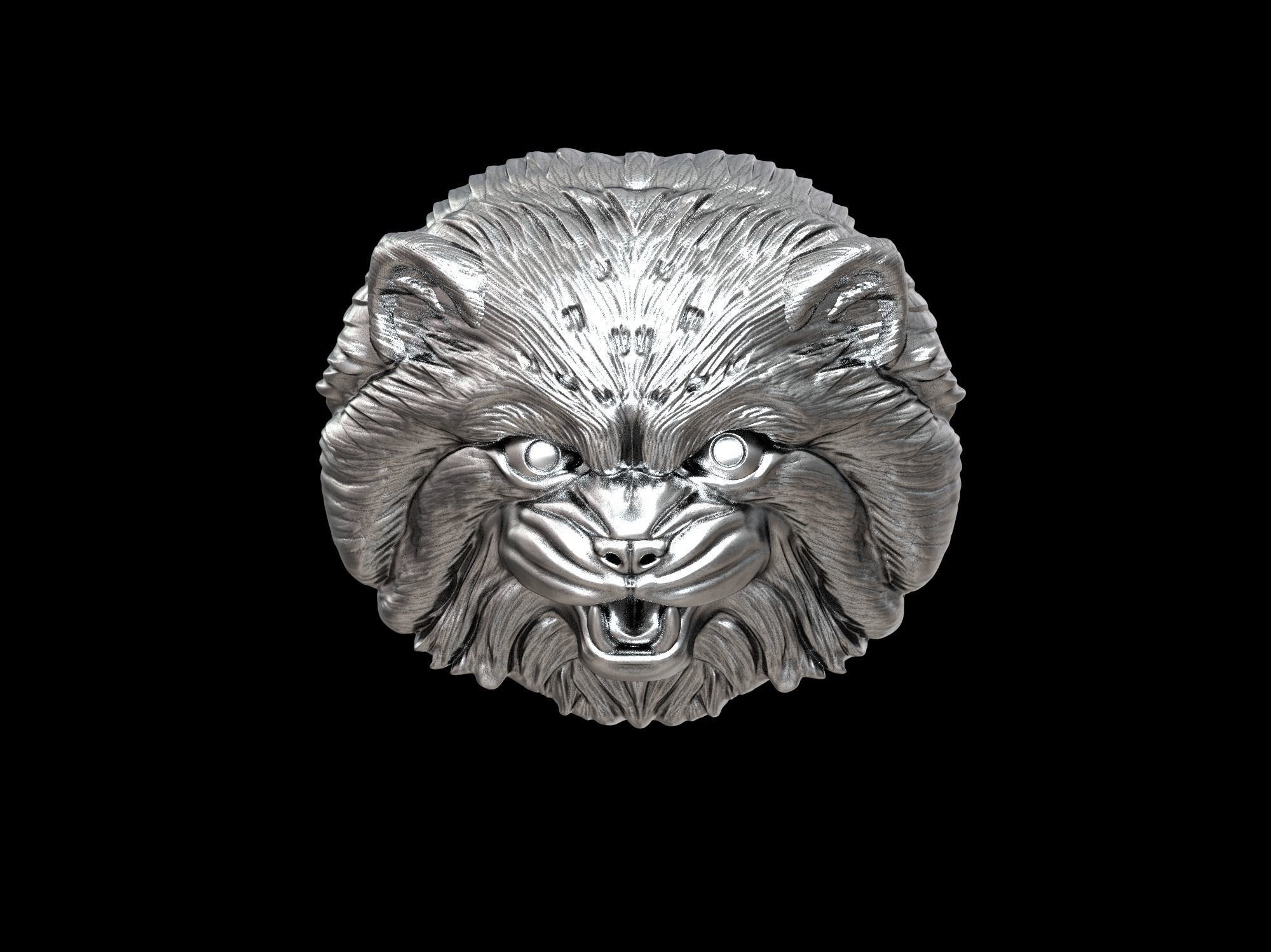 Cat Pallass manul 3D print model 3D print model_44