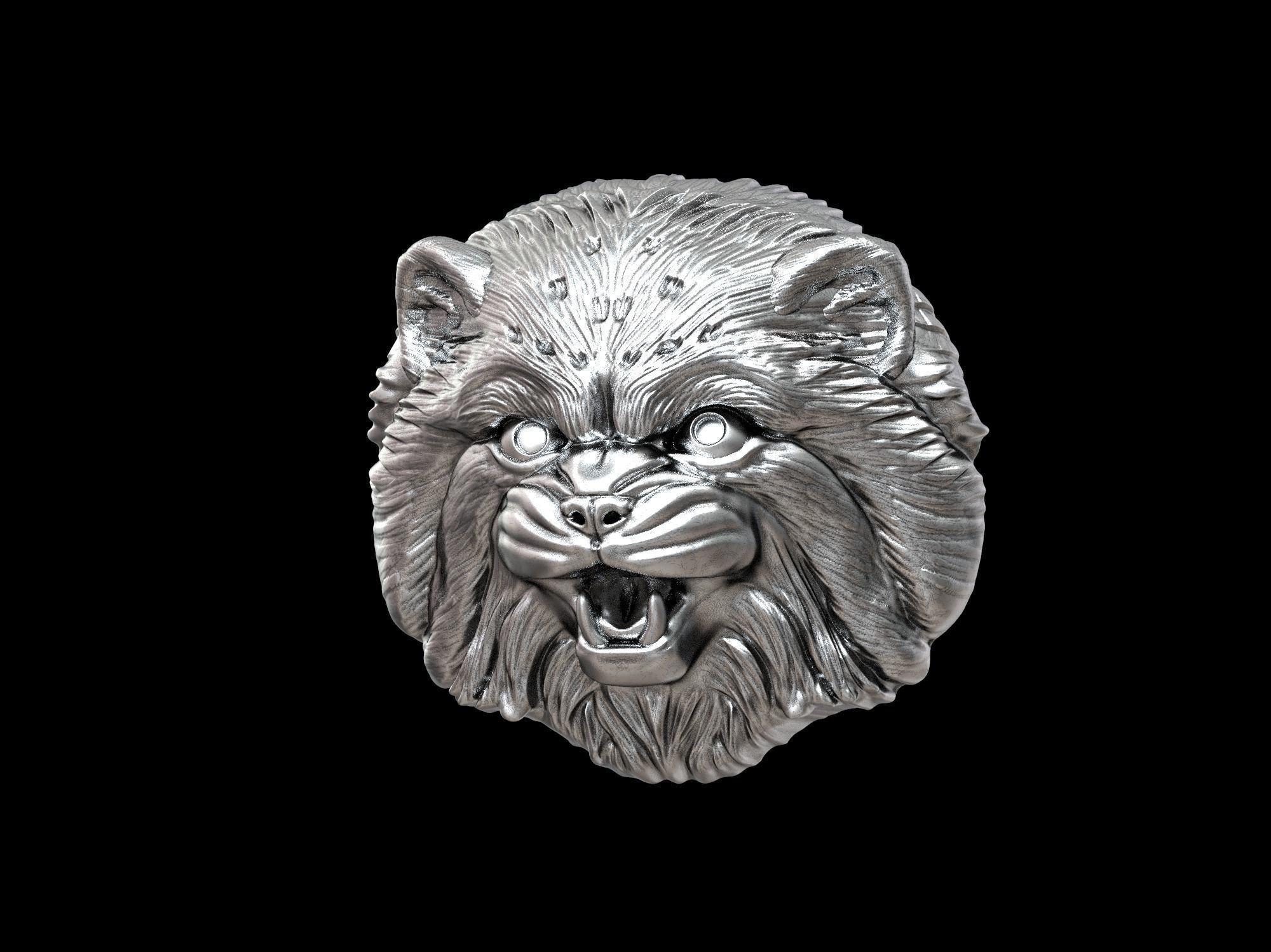 Cat Pallass manul 3D print model 3D print model_37