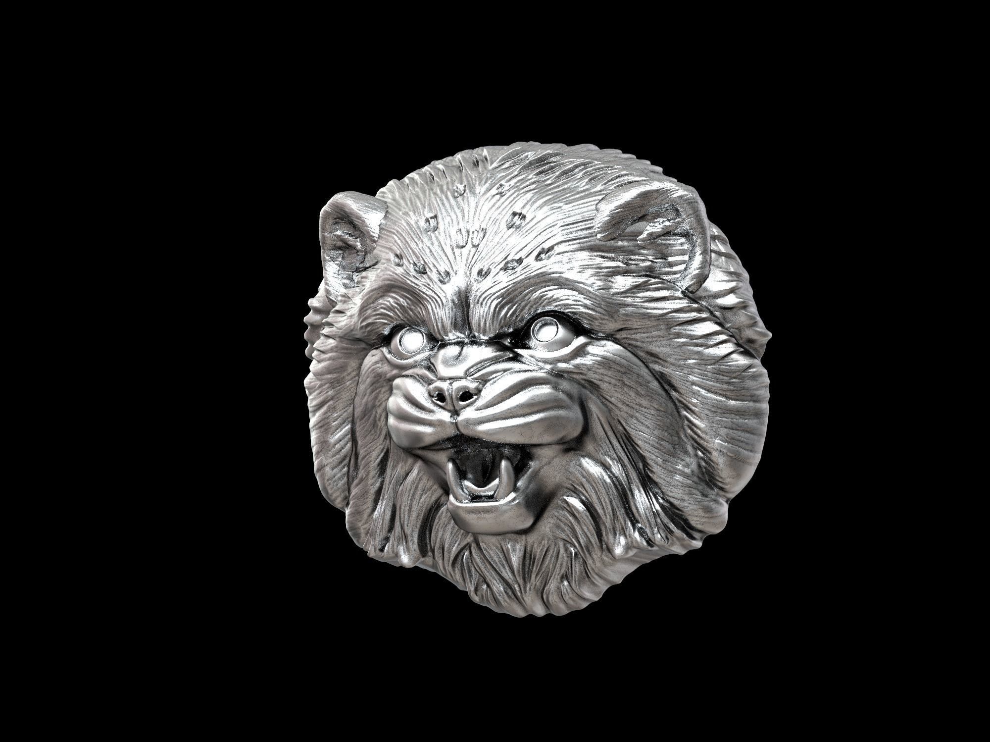 Cat Pallass manul 3D print model 3D print model_53