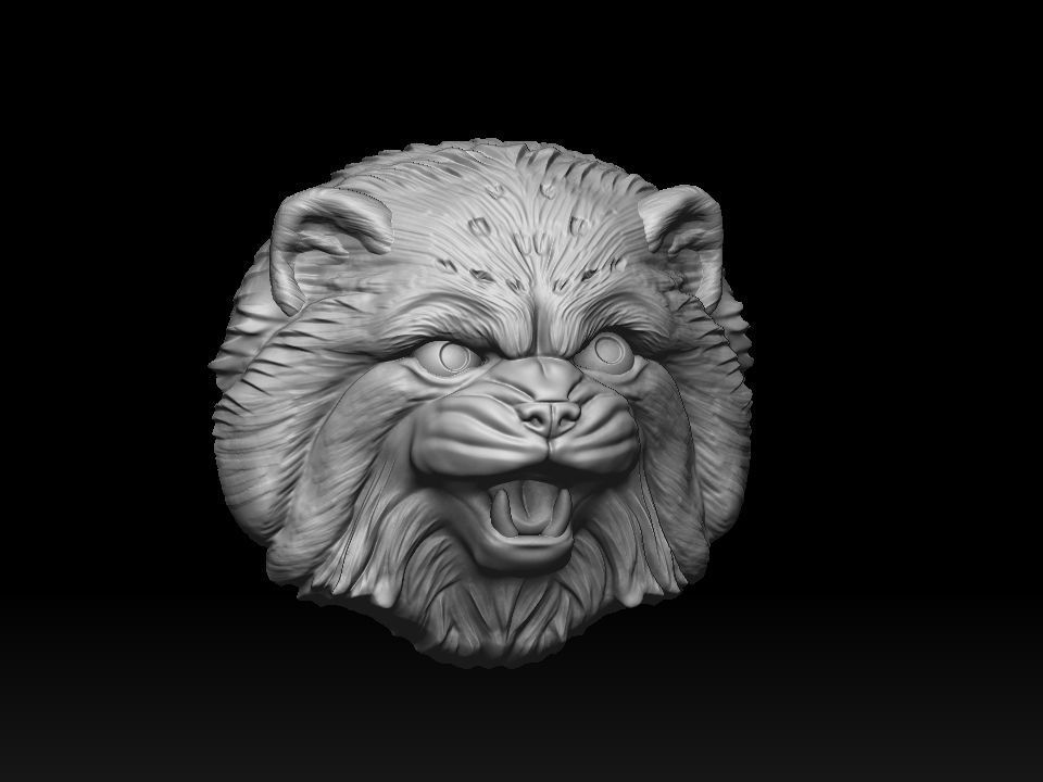 Cat Pallass manul 3D print model 3D print model_28