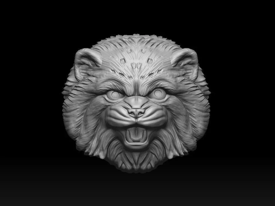 Cat Pallass manul 3D print model 3D print model_0