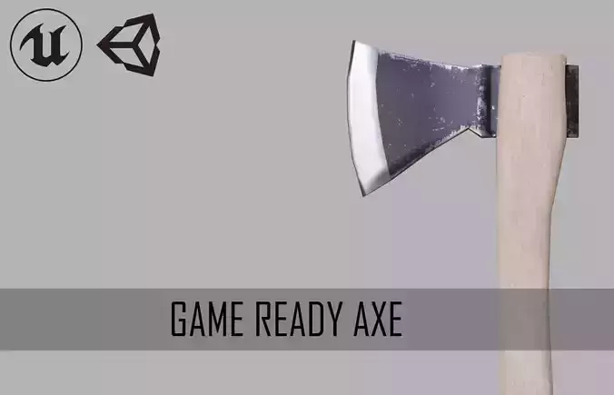 Game Ready Basic Axe Free low-poly 3D model