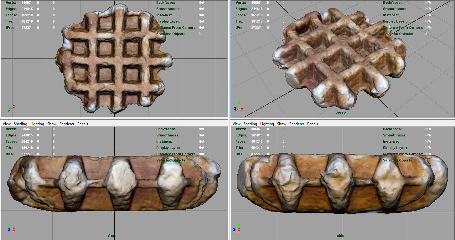 Waffle 3D model_4