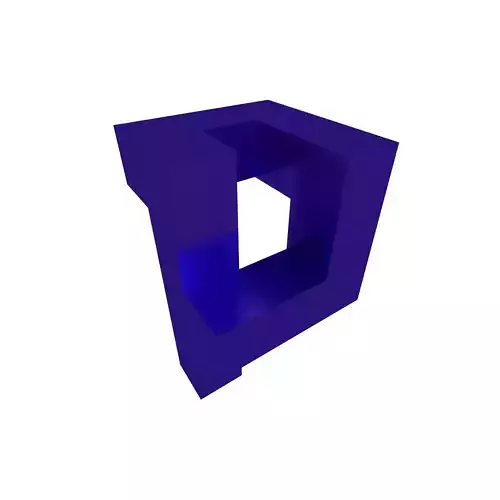 P Symbol v1 008 Low-poly 3D model