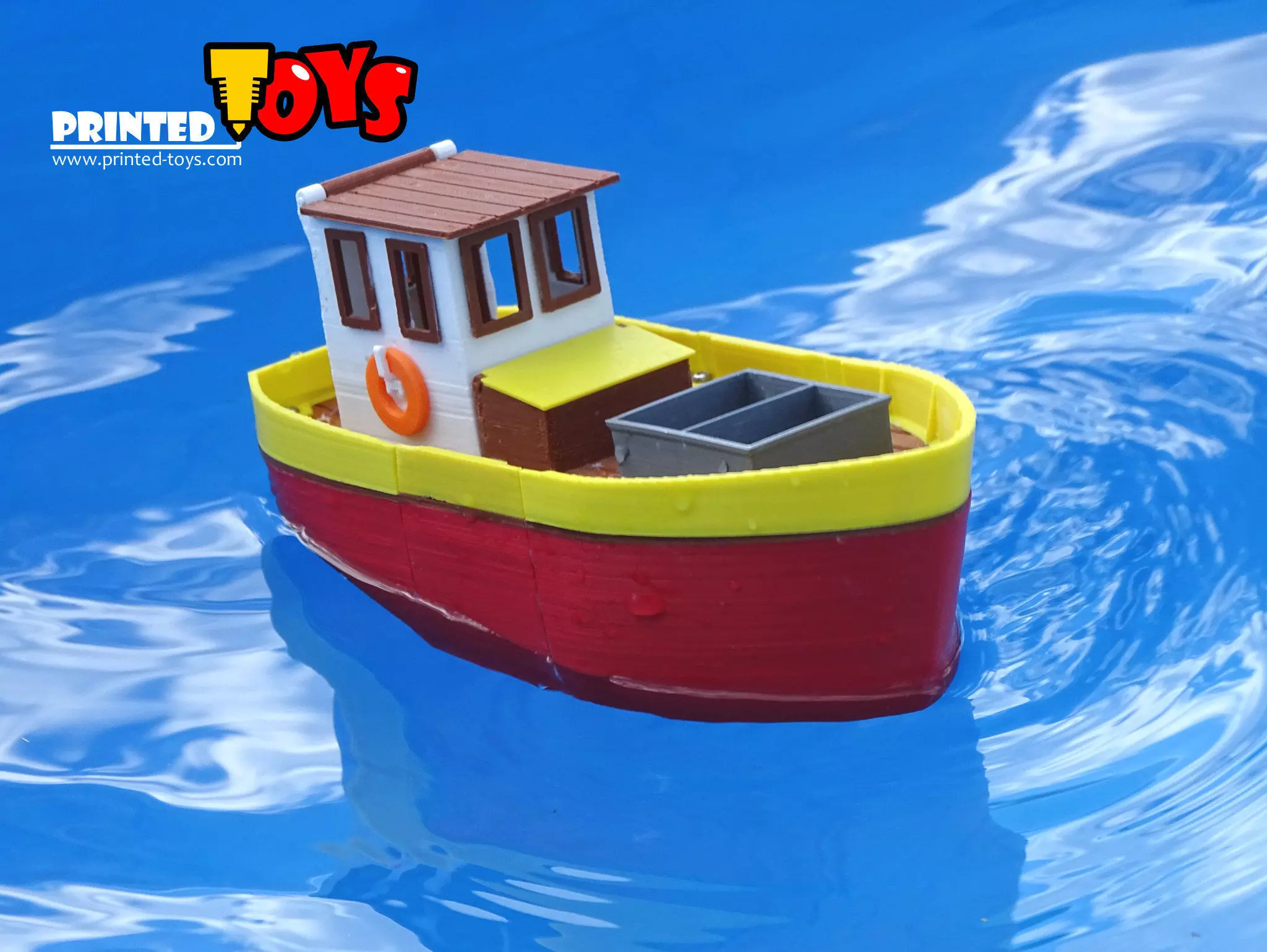 Small fishing boat by Printed-Toys Free 3D print model_0
