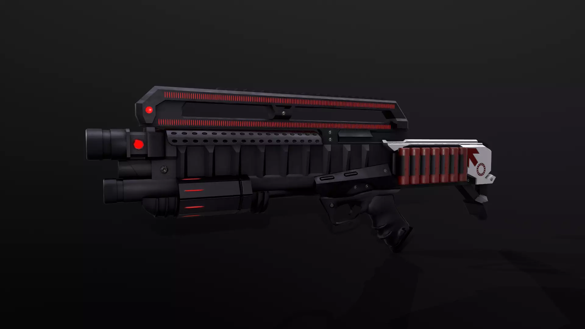 Sci-Fi Weapon - Demon Hunter  Low-poly 3D model_0