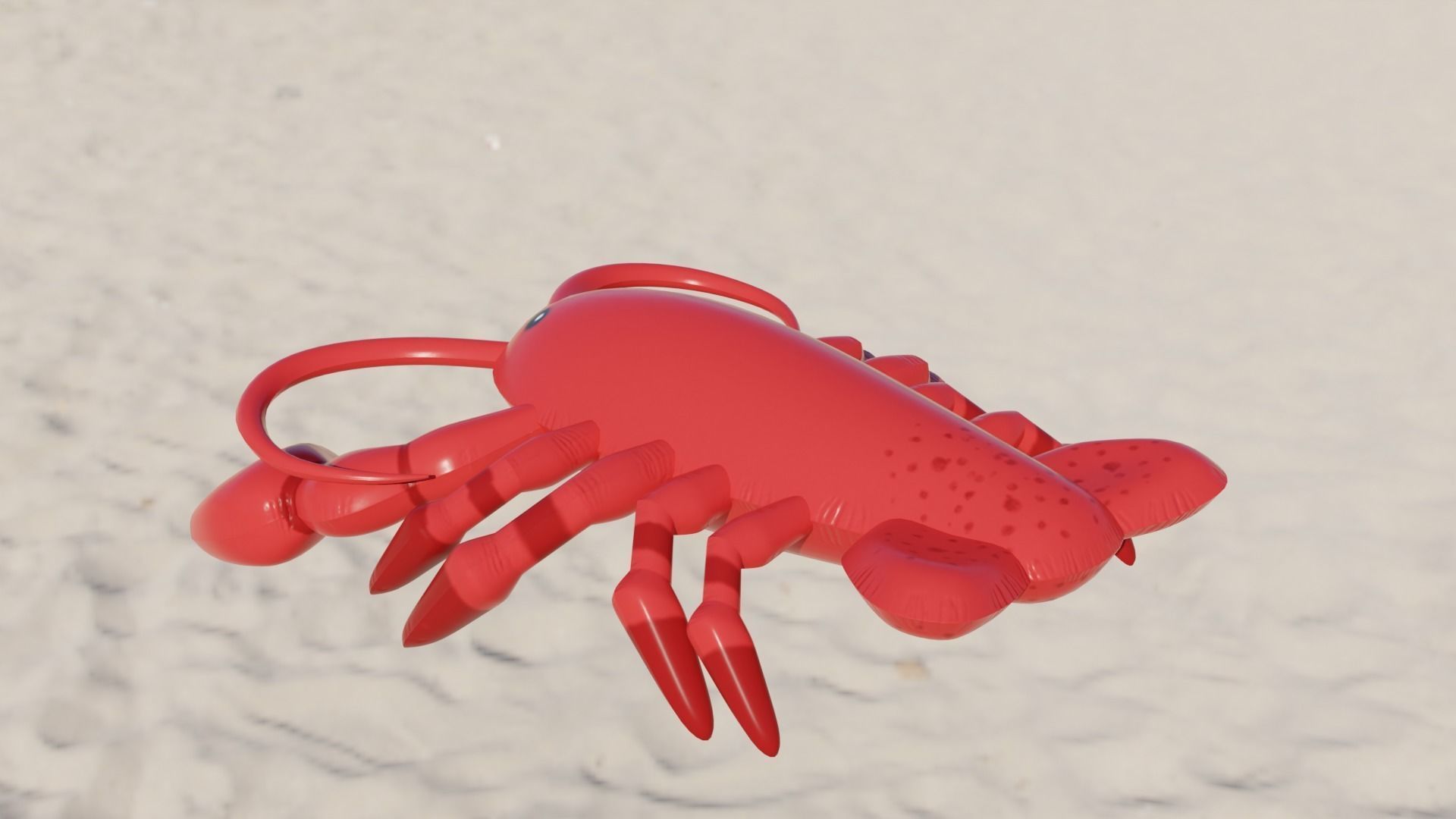 Lobster Inflatable Toy Low-poly 3D model_1
