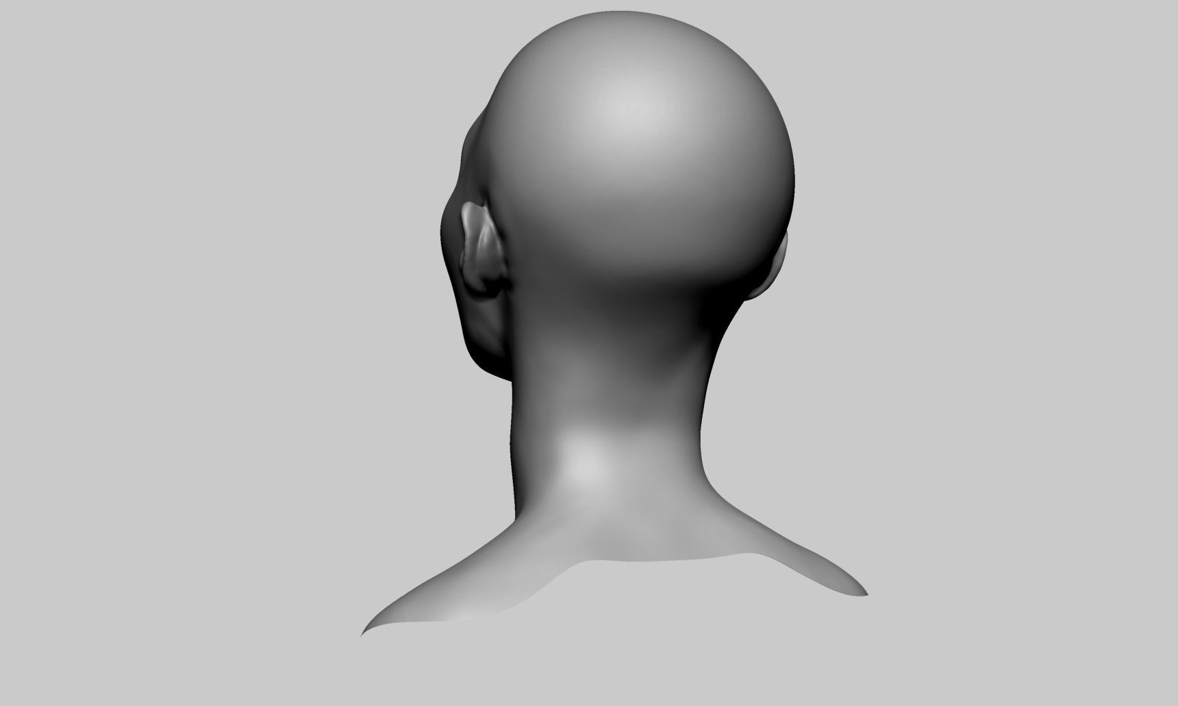 Base Female Head v7 3D model_4
