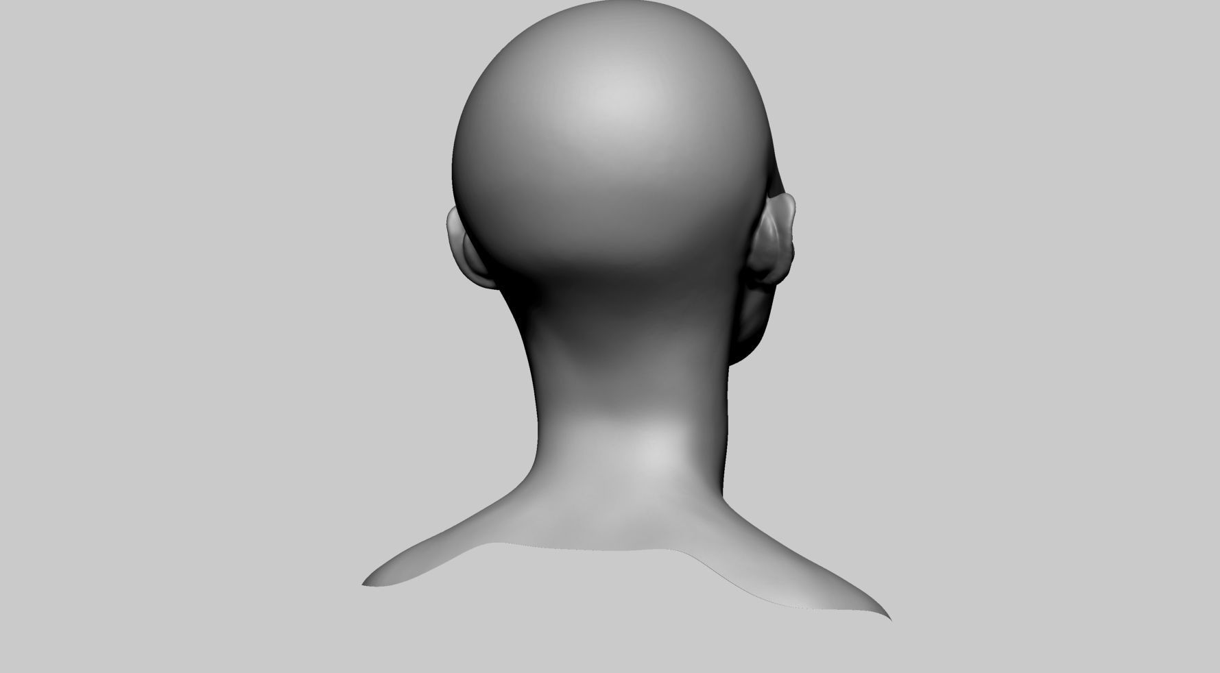 Base Female Head v7 3D model_3