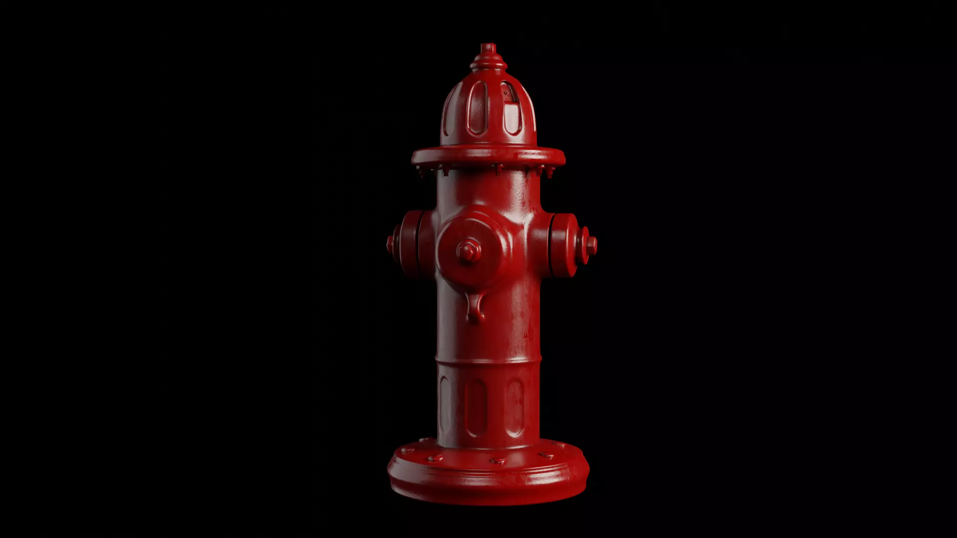 Fire Hydrant Low-poly 3D model_0