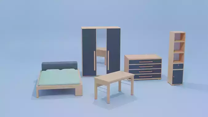 Furniture set of bedroom