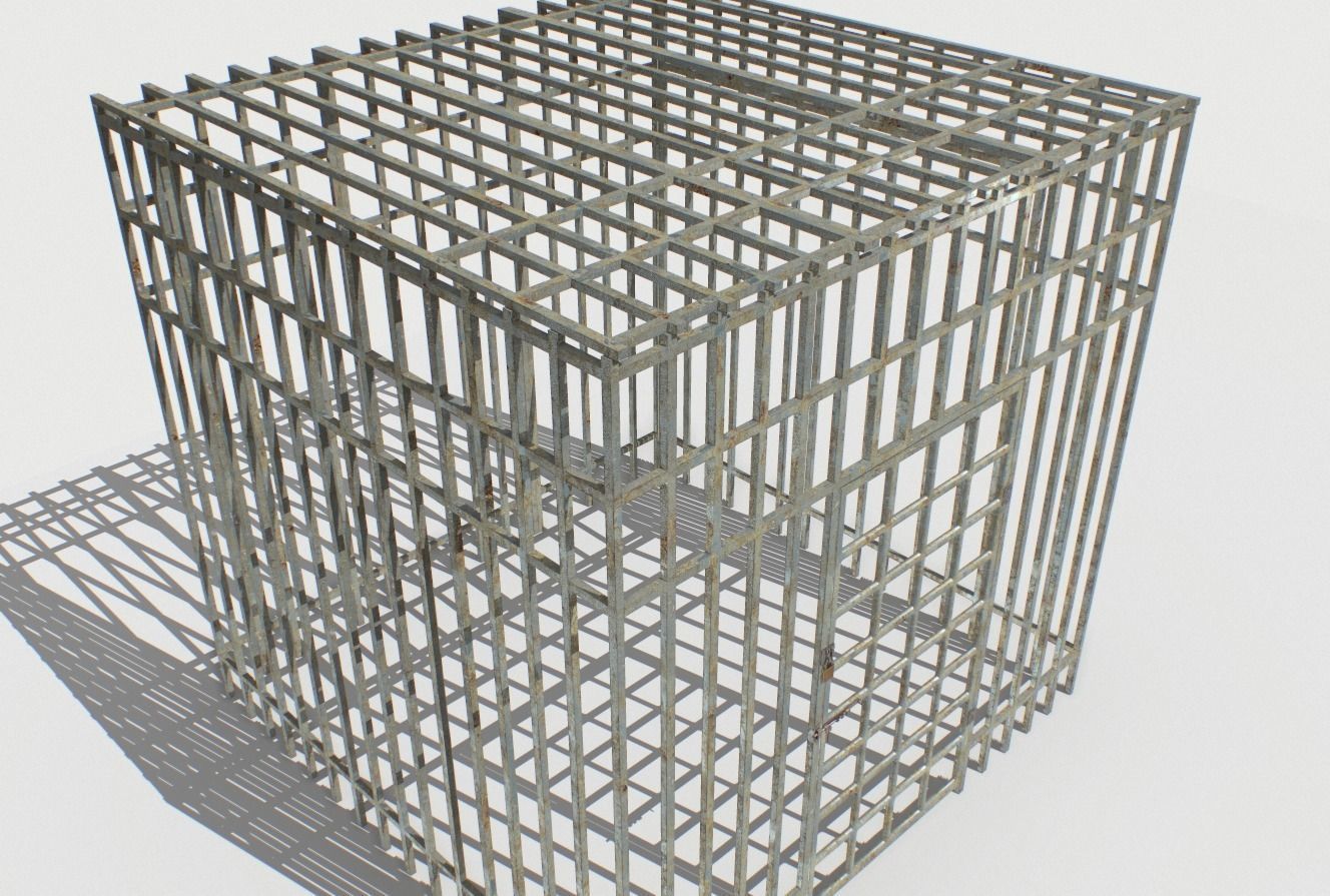 Basement Jail Storage or Cell Pack 2 Low-poly 3D model_15