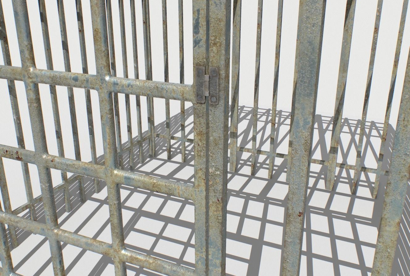 Basement Jail Storage or Cell Pack 2 Low-poly 3D model_14