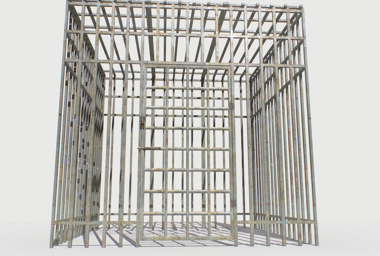 Basement Jail Storage or Cell Pack 2 Low-poly 3D model_6