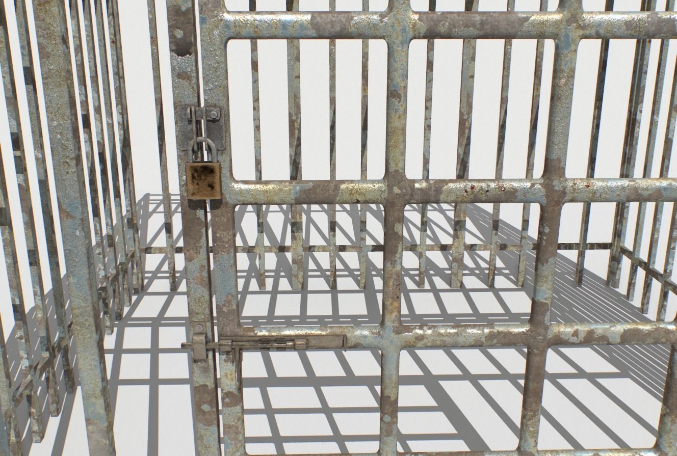 Basement Jail Storage or Cell Pack 2 Low-poly 3D model_17