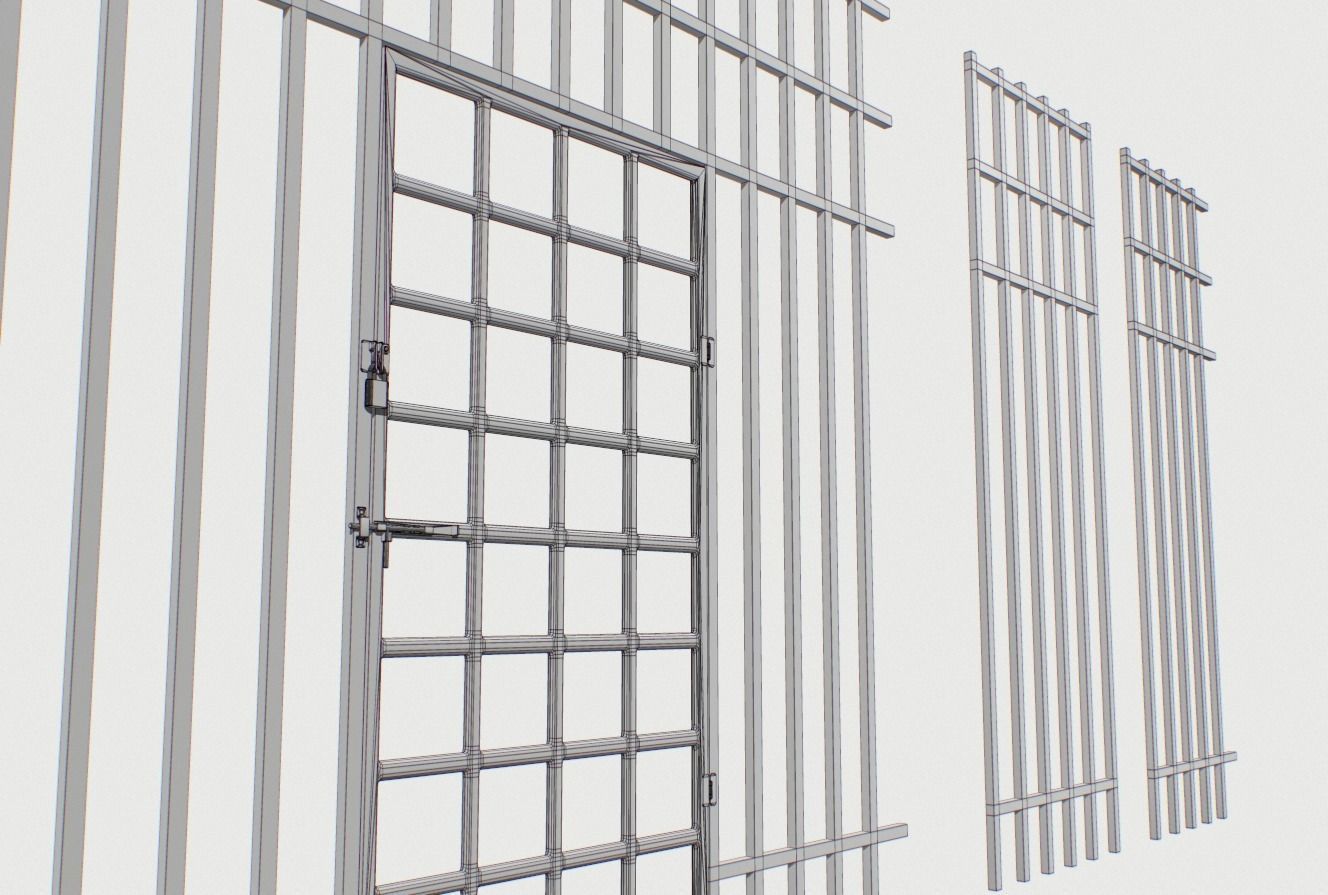 Basement Jail Storage or Cell Pack 2 Low-poly 3D model_21