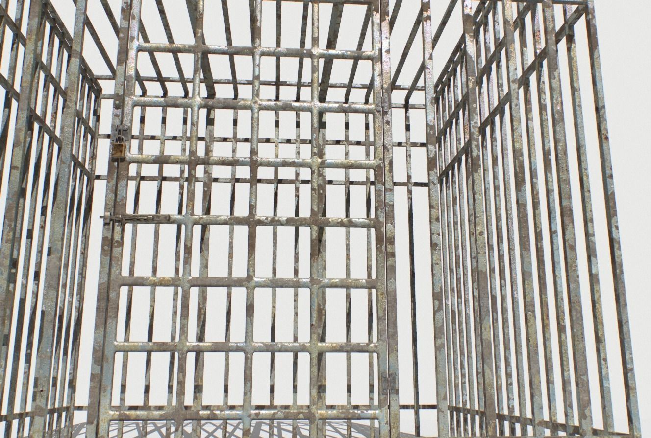 Basement Jail Storage or Cell Pack 2 Low-poly 3D model_10