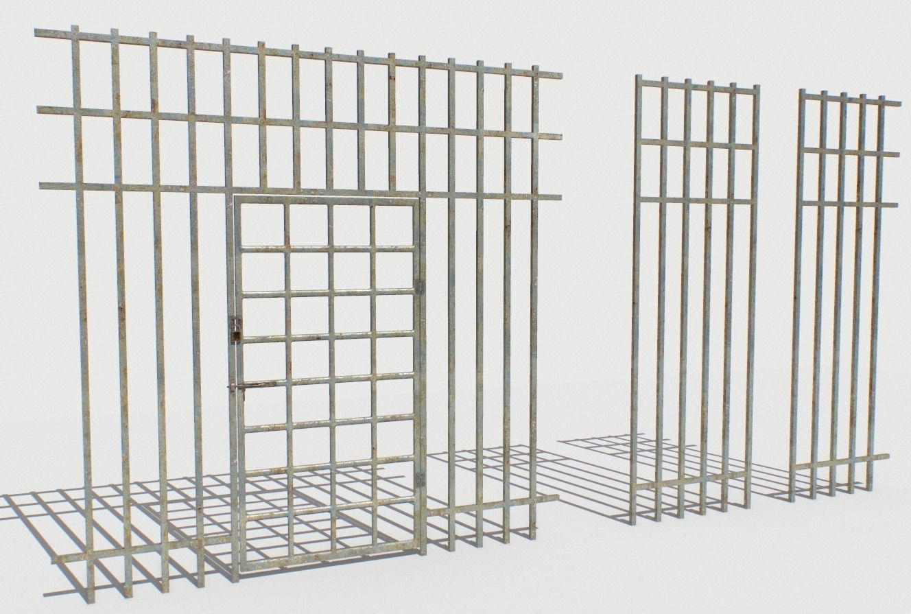 Basement Jail Storage or Cell Pack 2 Low-poly 3D model_19