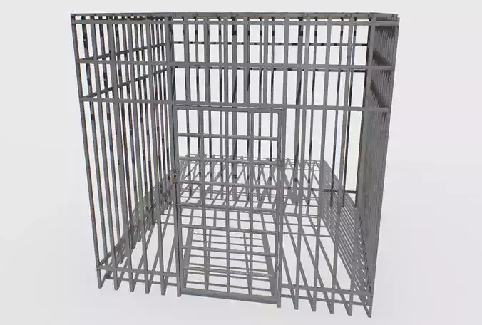 Basement Jail Storage or Cell Pack 3 Low-poly 3D model