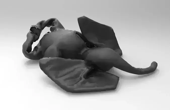 Elephant On the Ground Free 3D model