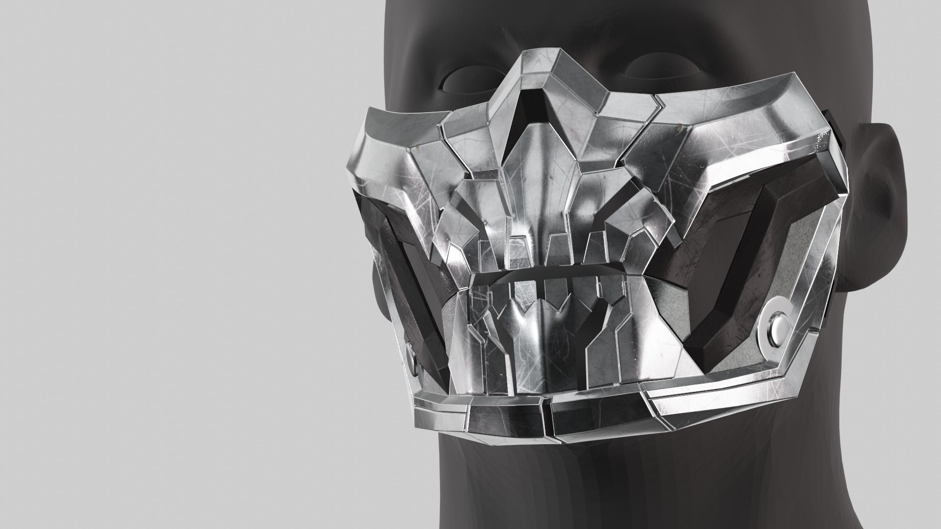 Taskmaster Mask Printable 3D print model_1