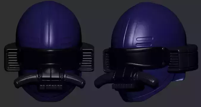 helmet high poly sculpt 3d printable ver 7 3D model