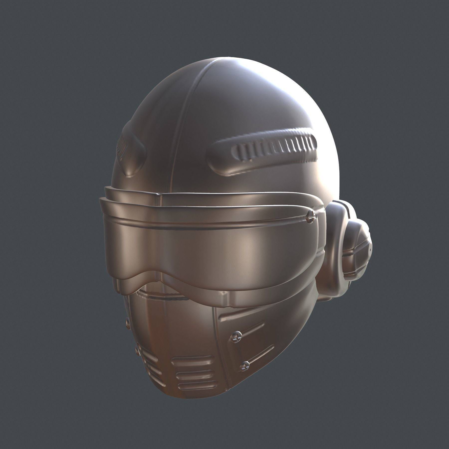 gas mask helmet scifi high poly sculpt 3d printable 3D model_7