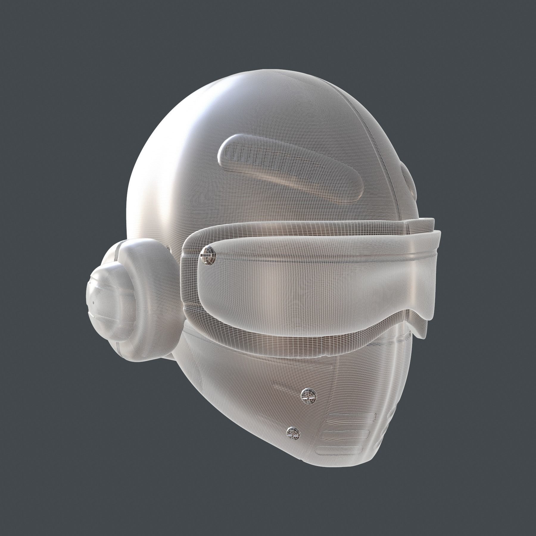 gas mask helmet scifi high poly sculpt 3d printable 3D model_9