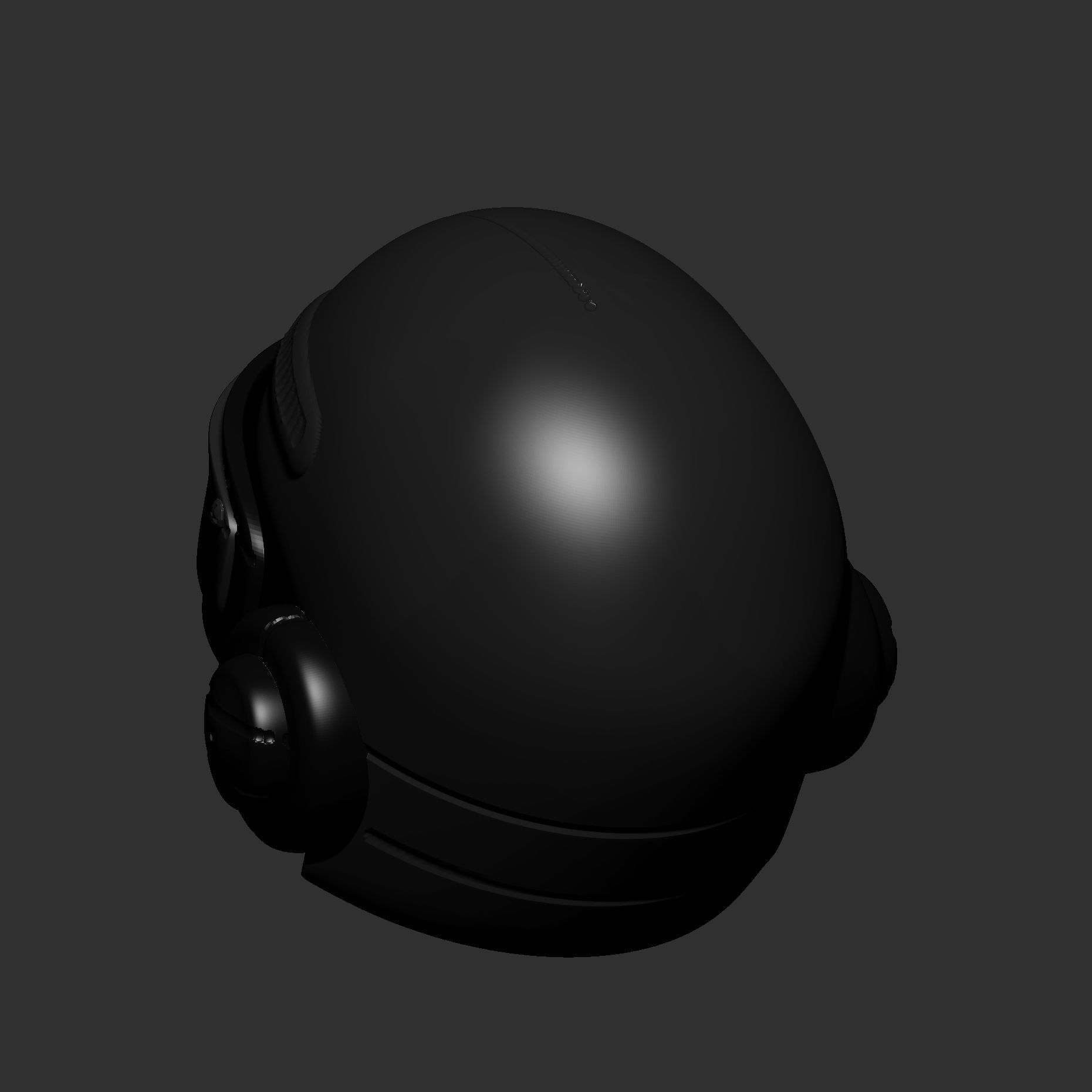 gas mask helmet scifi high poly sculpt 3d printable 3D model_6