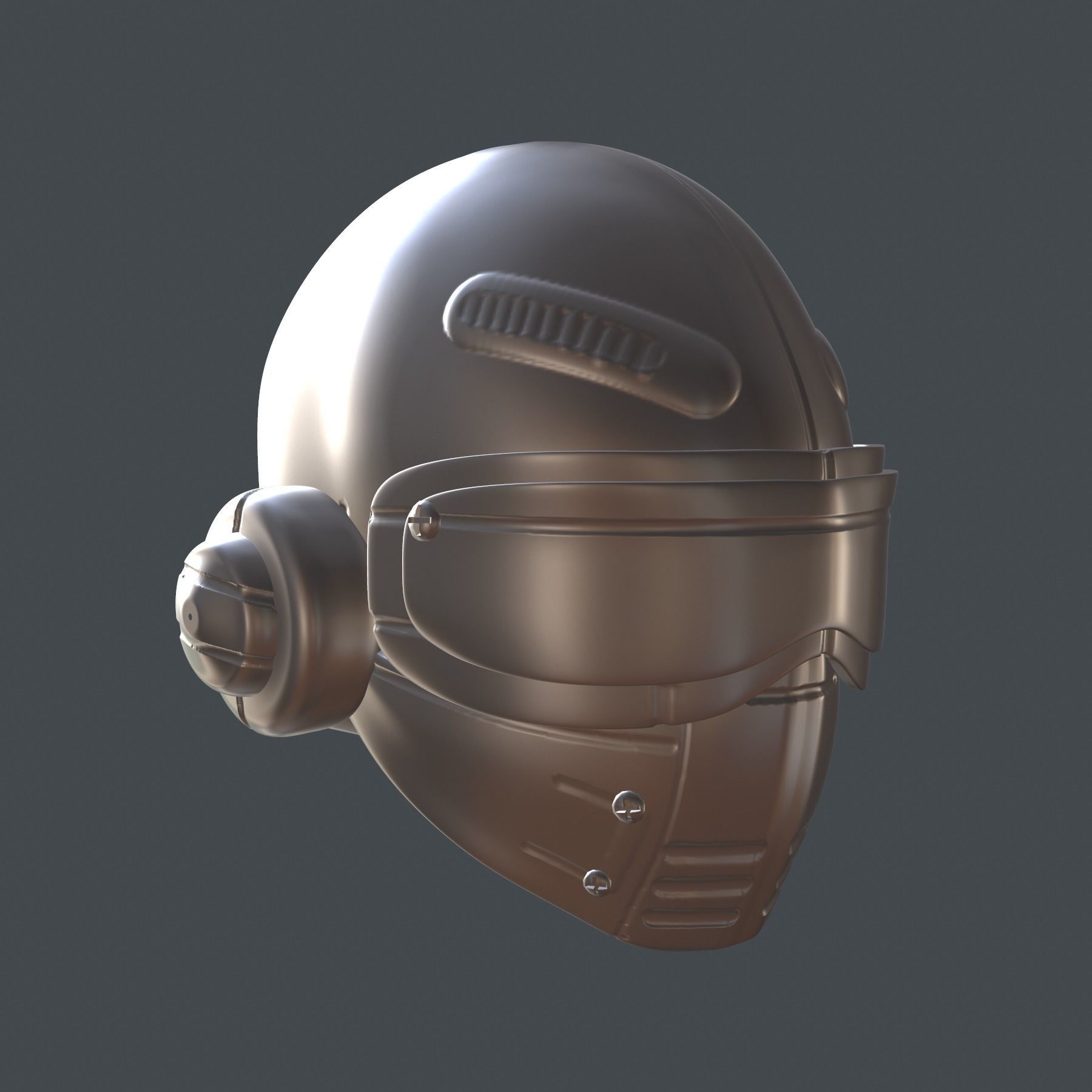 gas mask helmet scifi high poly sculpt 3d printable 3D model_8
