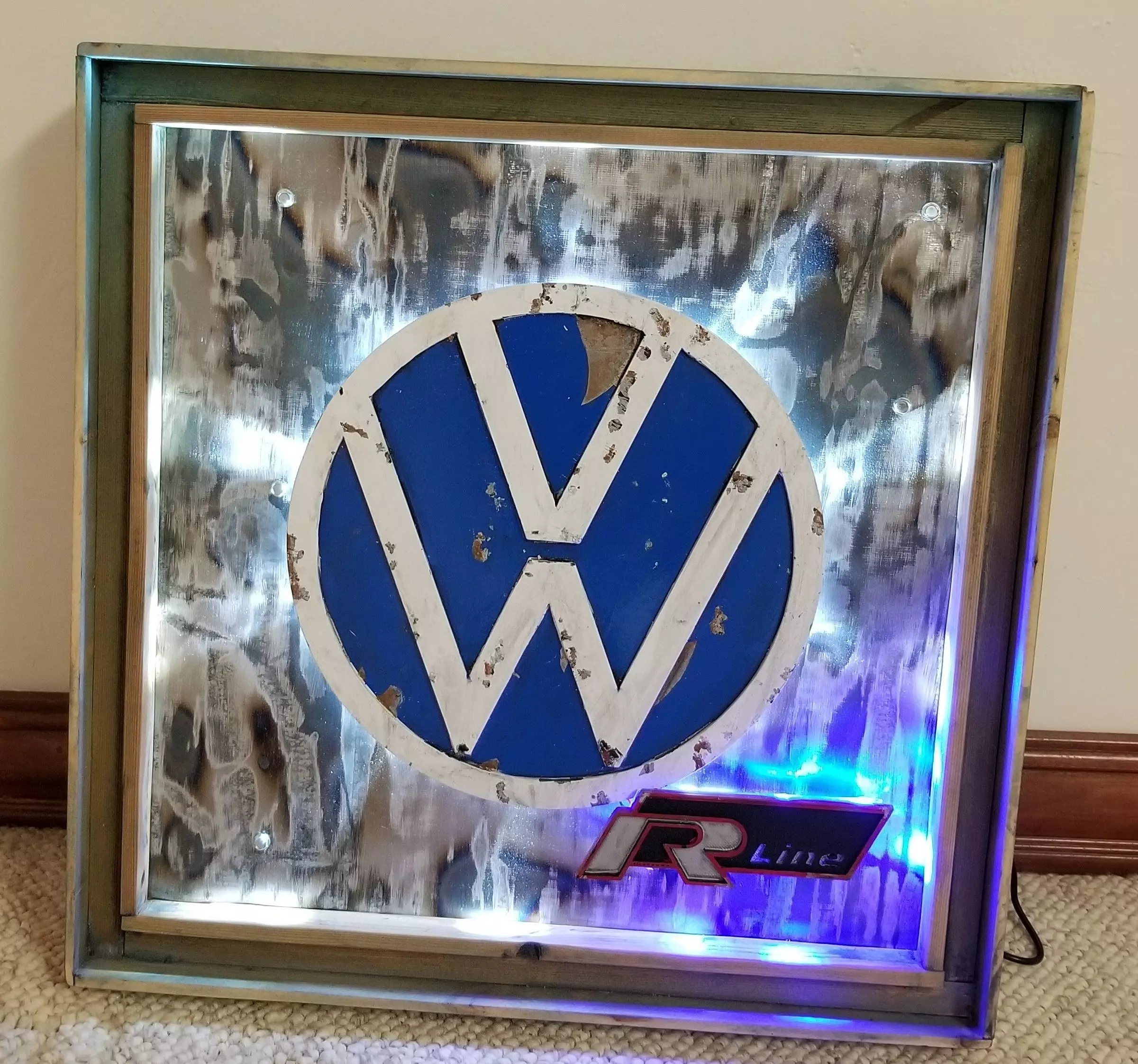 Volkswagen R Line Sign - Garage Art 3D print model