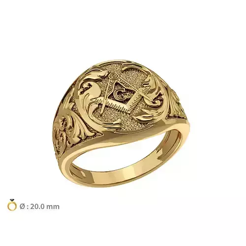 N006 Masonic ring