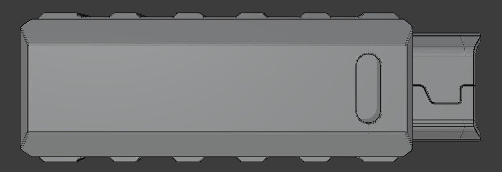 Sci-Fi USB Drive - PBR 3D model_6