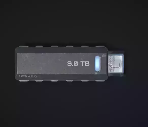Sci-Fi USB Drive - PBR 3D model