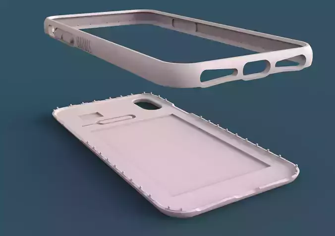 Iphone X and Iphone XS Case 3D printable 3D print model