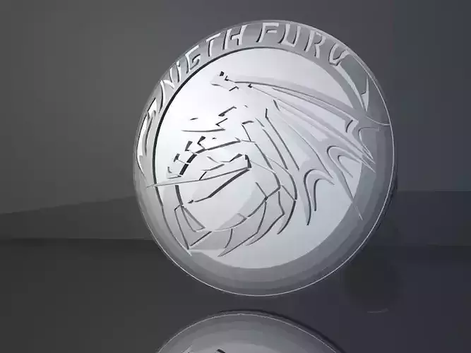 nightfury silver coin with dragon