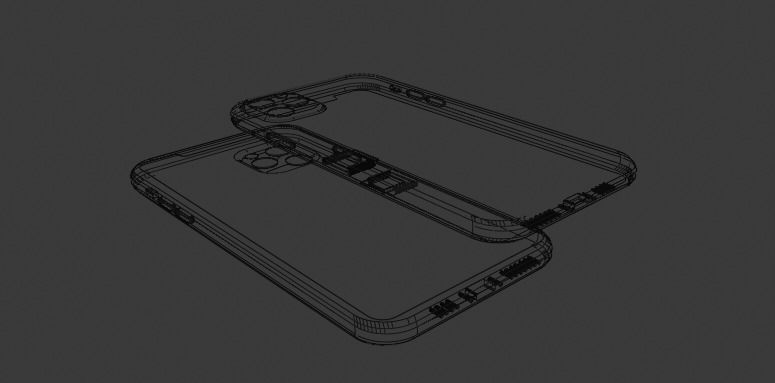 iPhone 11 Pro Max Low-poly 3D model_5