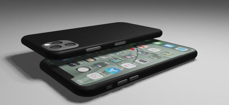iPhone 11 Pro Max Low-poly 3D model_3