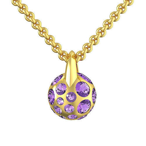 N034 Sphere shape pendant 3D print model